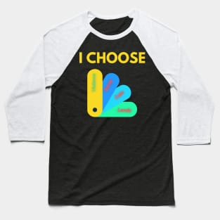 I Choose Violence Baseball T-Shirt